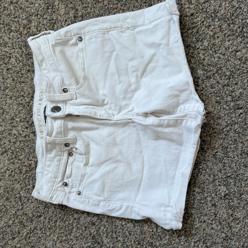 American Eagle Outfitters Women's Jean Shorts in White